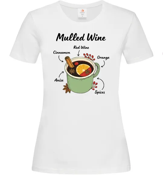 Жіноча футболка Mulled wine Білий фото
