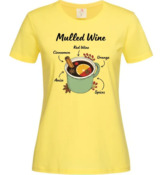 Жіноча футболка Mulled wine Лимонний фото