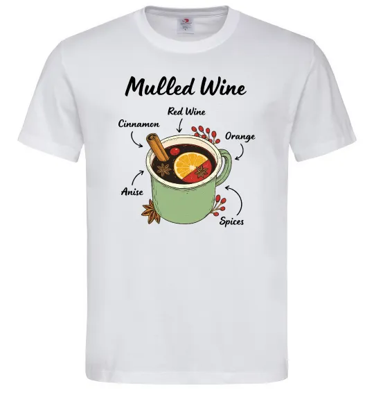 Чоловіча футболка Mulled wine Білий фото