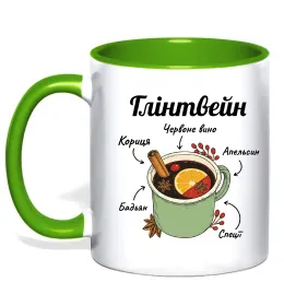 Чашка с цветной ручкой