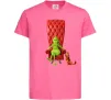 Дитяча футболка Грінч в кріслі та песик Яскраво-рожевий фото