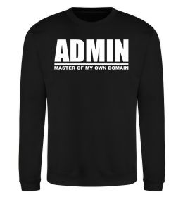 Світшот Admin master of my own domain, колір - чорний, розмір - M