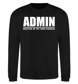 Свитшот Admin master of my own domain, колір - чорний, розмір - M Черный фото