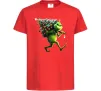 Дитяча футболка Грінч з ялинкою Червоний Дитяча футболка Грінч з ялинкою Червоний фото