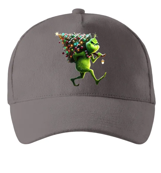 Кепка Грінч з ялинкою Сірий фото