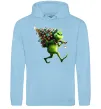 Жіноча толстовка (худі) Грінч з ялинкою Блакитний фото