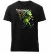 Чоловіча преміум футболка Грінч з ялинкою Чорний фото