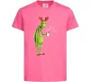 Дитяча футболка Грінч втомлений Яскраво-рожевий фото