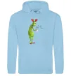 Мужская толстовка (худи) Грінч втомлений Голубой фото
