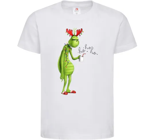 Дитяча футболка Грінч втомлений Білий фото