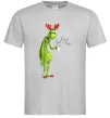 Чоловіча футболка Грінч втомлений Сірий фото