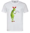 Чоловіча футболка Грінч втомлений Білий фото
