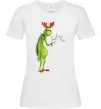 Жіноча футболка Грінч втомлений Білий фото