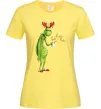 Жіноча футболка Грінч втомлений Лимонний фото