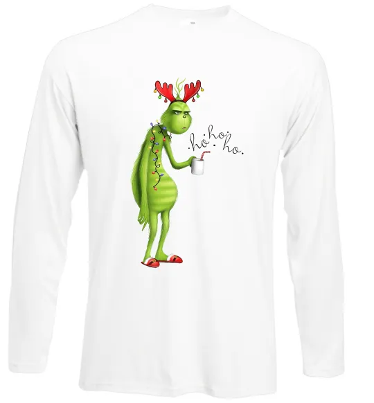 Лонгслив Грінч втомлений Белый фото