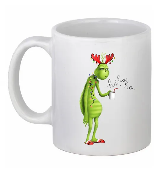 Чашка керамическая Грінч втомлений Белый фото