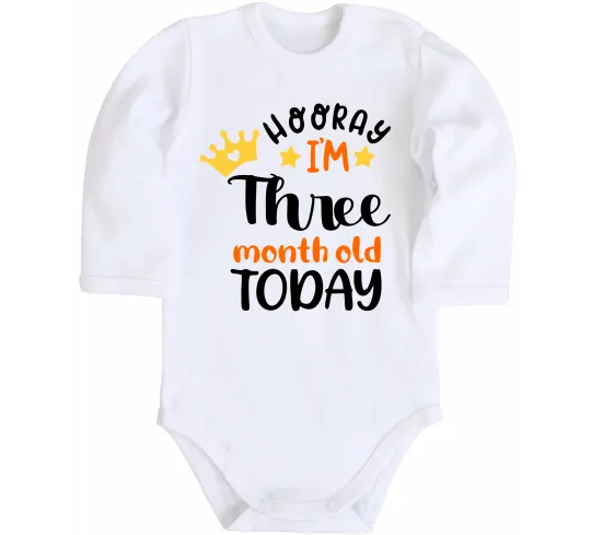 Детский боди 3 month Белый фото