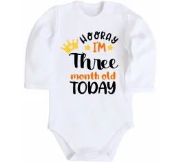 Детский боди 3 month Белый фото