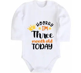 Детский боди 3 month Белый фото