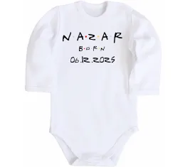 Детский боди Новонародженим friends style Белый фото