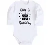 Детский боди First birthday Белый фото