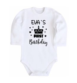 Детский боди First birthday