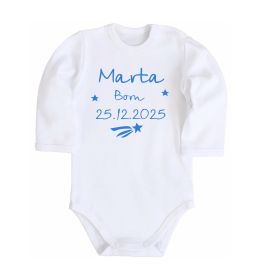 Детский боди Birth date with name