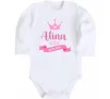 Детский боди Для дівчинки ім'я та дата народження Белый фото