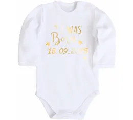 Детский боди Дата народження Белый фото