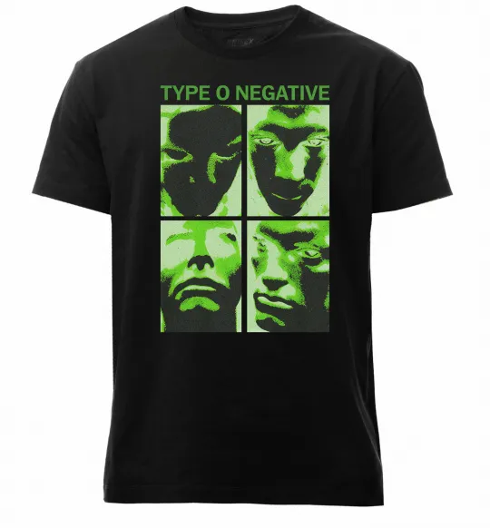 Чоловіча преміум футболка Type O Negative Чорний фото