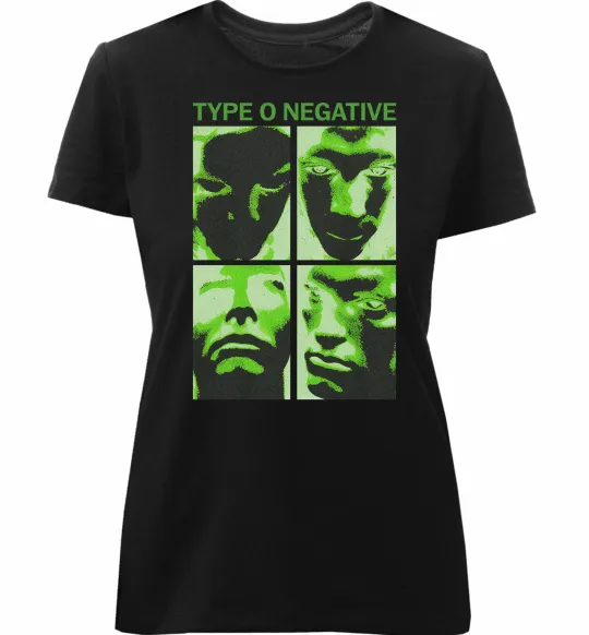 Женская премиум футболка Type O Negative Черный фото