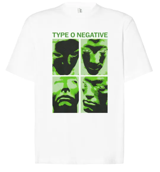 Футболка Оверсайз Type O Negative Белый фото