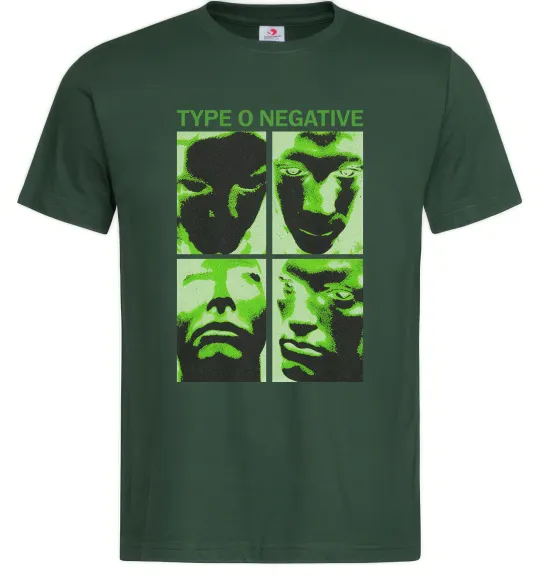 Мужская футболка Type O Negative Темно-зеленый фото