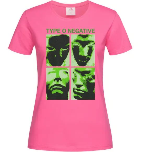 Женская футболка Type O Negative Ярко-розовый фото