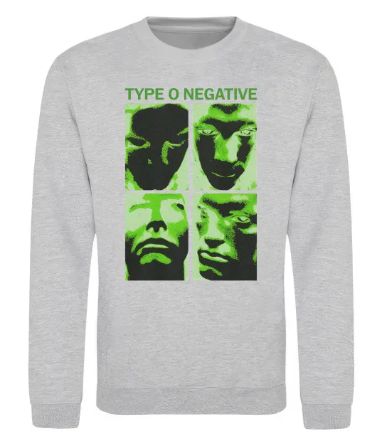 Світшот Type O Negative Сірий меланж фото