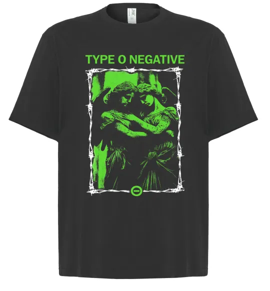 Футболка Оверсайз Type o negative angels Чорний фото