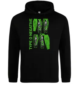 Женская толстовка (худи) Type O Negative sceleton Черный фото