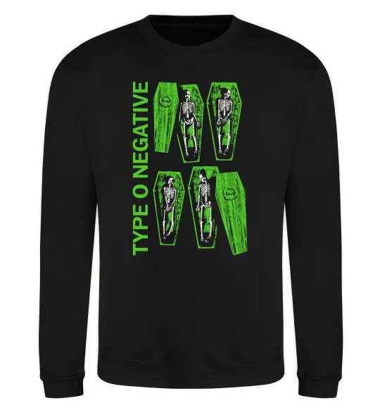 Свитшот Type O Negative sceleton Черный фото