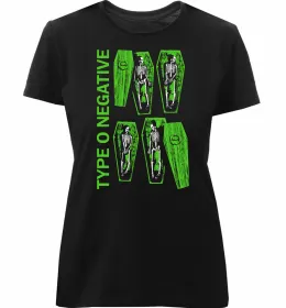 Женская премиум футболка Type o negative angels Черный фото