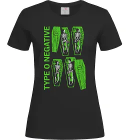 Женская футболка Type O Negative sceleton Черный фото