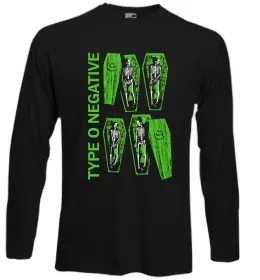 Лонгслив Type O Negative sceleton Черный фото