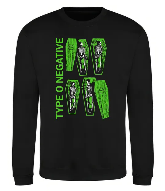 Світшот Type O Negative sceleton Чорний фото