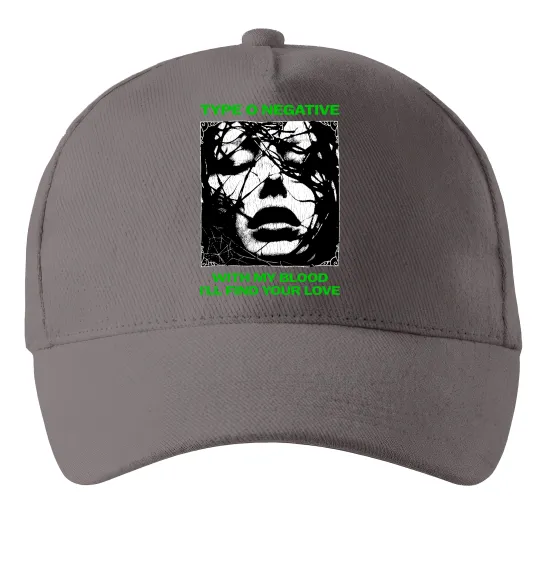 Кепка Type O Negative with my blood Серый фото