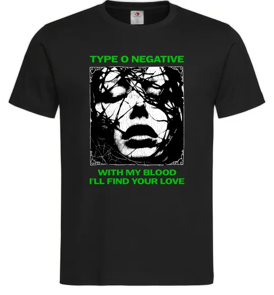 Чоловіча футболка Type O Negative with my blood Чорний фото