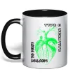 Чашка з кольоровою ручкою Type O Negative heart Чорний фото