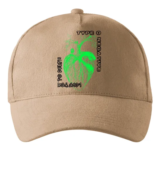 Кепка Type O Negative heart Песочный фото