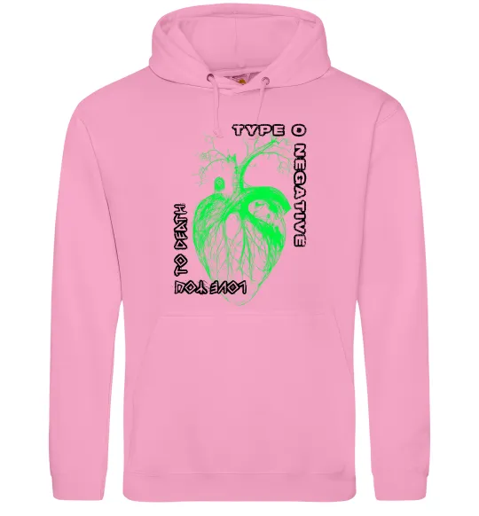 Чоловіча толстовка (худі) Type O Negative heart Рожевий фото