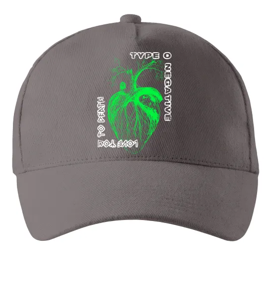 Кепка Type O Negative heart Серый фото