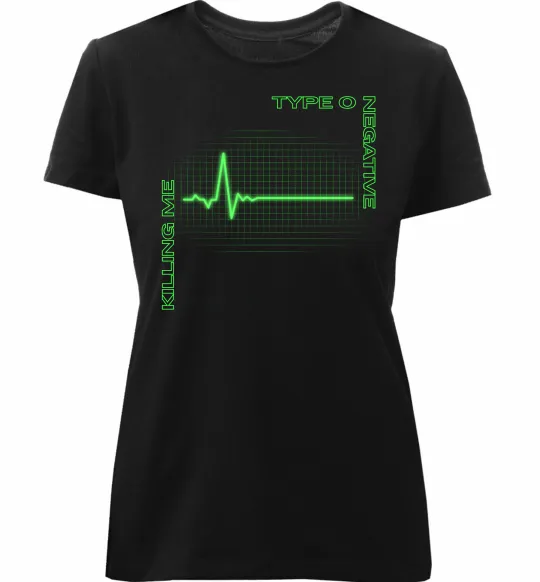Женская премиум футболка Type O Negative killing me Черный фото