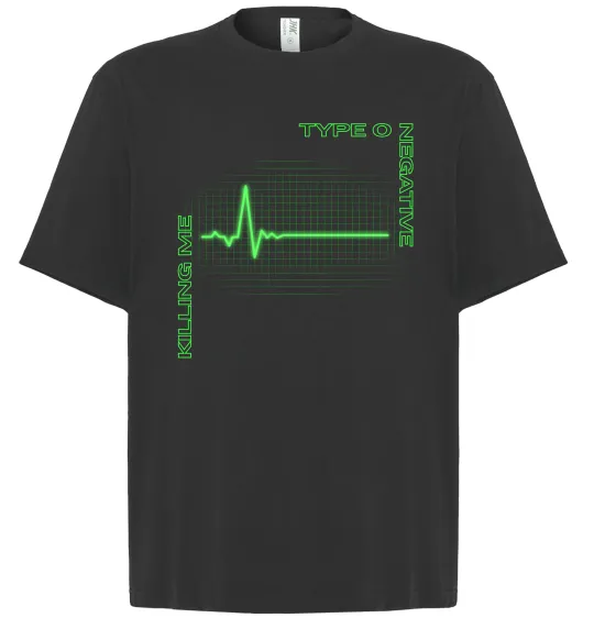 Футболка Оверсайз Type O Negative killing me Чорний фото